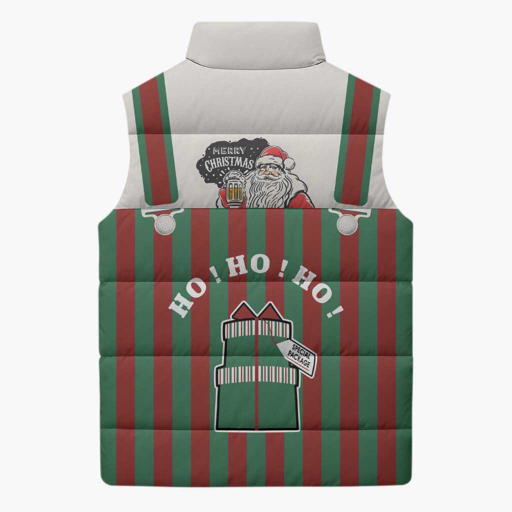 Stay With My Pig Christmas Christmas Sleeveless Puffer Jacket Xmas Holiday Patterns - Wonder Print Shop