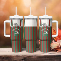 Stay With My Pig Christmas Christmas Tumbler With Handle Xmas Holiday Patterns - Wonder Print Shop
