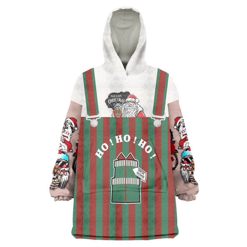 Stay With My Pig Christmas Christmas Wearable Blanket Hoodie Xmas Holiday Patterns - Wonder Print Shop