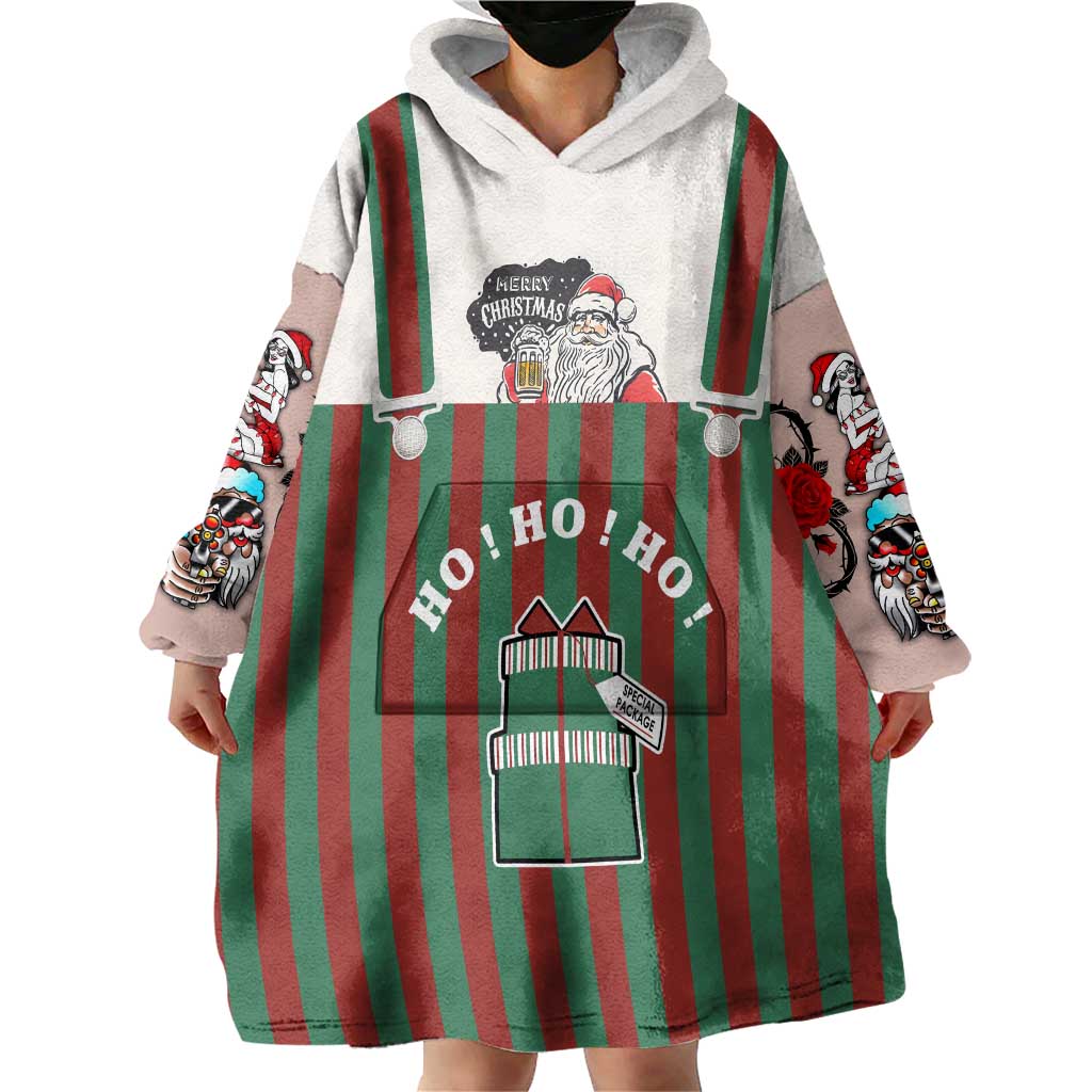 Stay With My Pig Christmas Christmas Wearable Blanket Hoodie Xmas Holiday Patterns - Wonder Print Shop