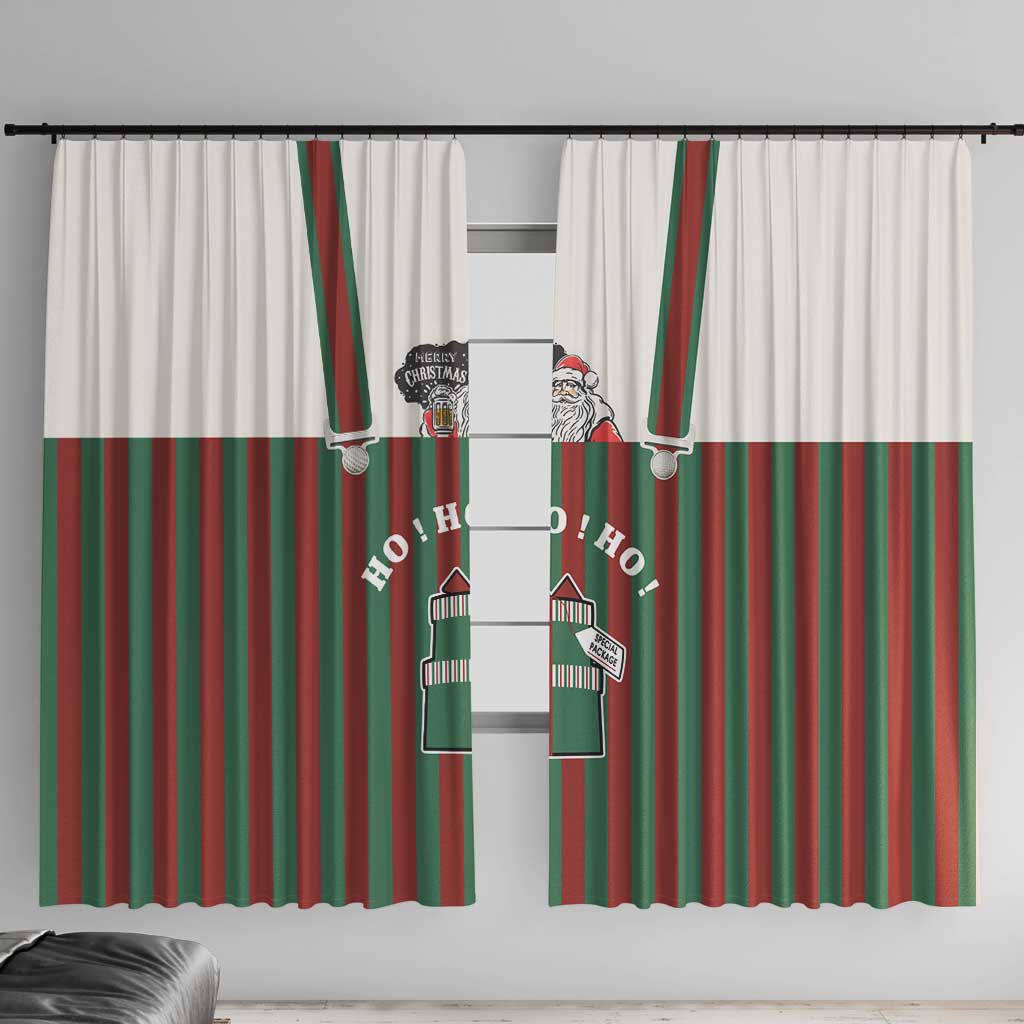 Stay With My Pig Christmas Christmas Window Curtain Xmas Holiday Patterns - Wonder Print Shop