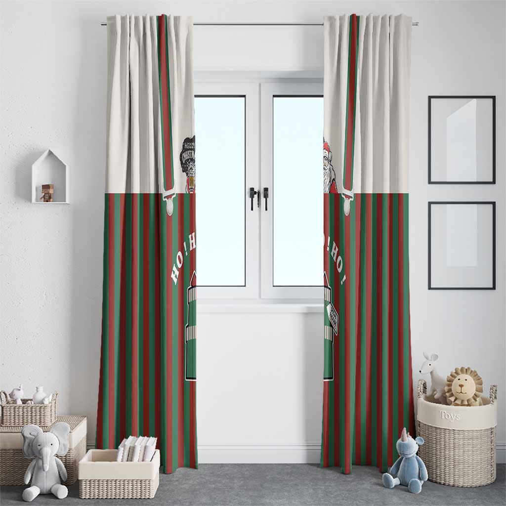 Stay With My Pig Christmas Christmas Window Curtain Xmas Holiday Patterns - Wonder Print Shop