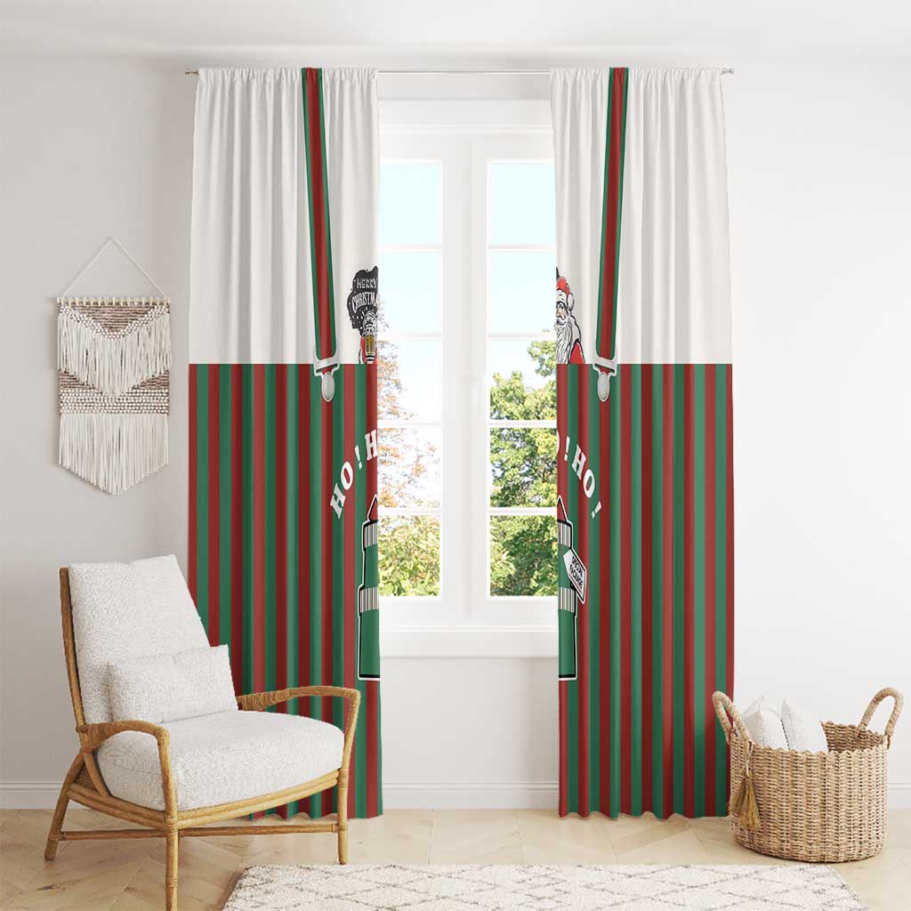 Stay With My Pig Christmas Christmas Window Curtain Xmas Holiday Patterns - Wonder Print Shop
