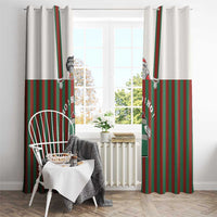 Stay With My Pig Christmas Christmas Window Curtain Xmas Holiday Patterns - Wonder Print Shop