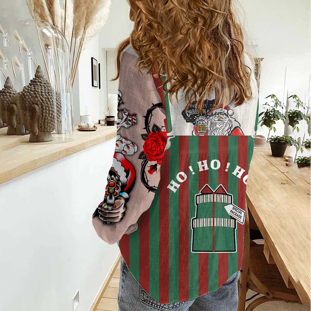 Stay With My Pig Christmas Christmas Women Casual Shirt Xmas Holiday Patterns - Wonder Print Shop