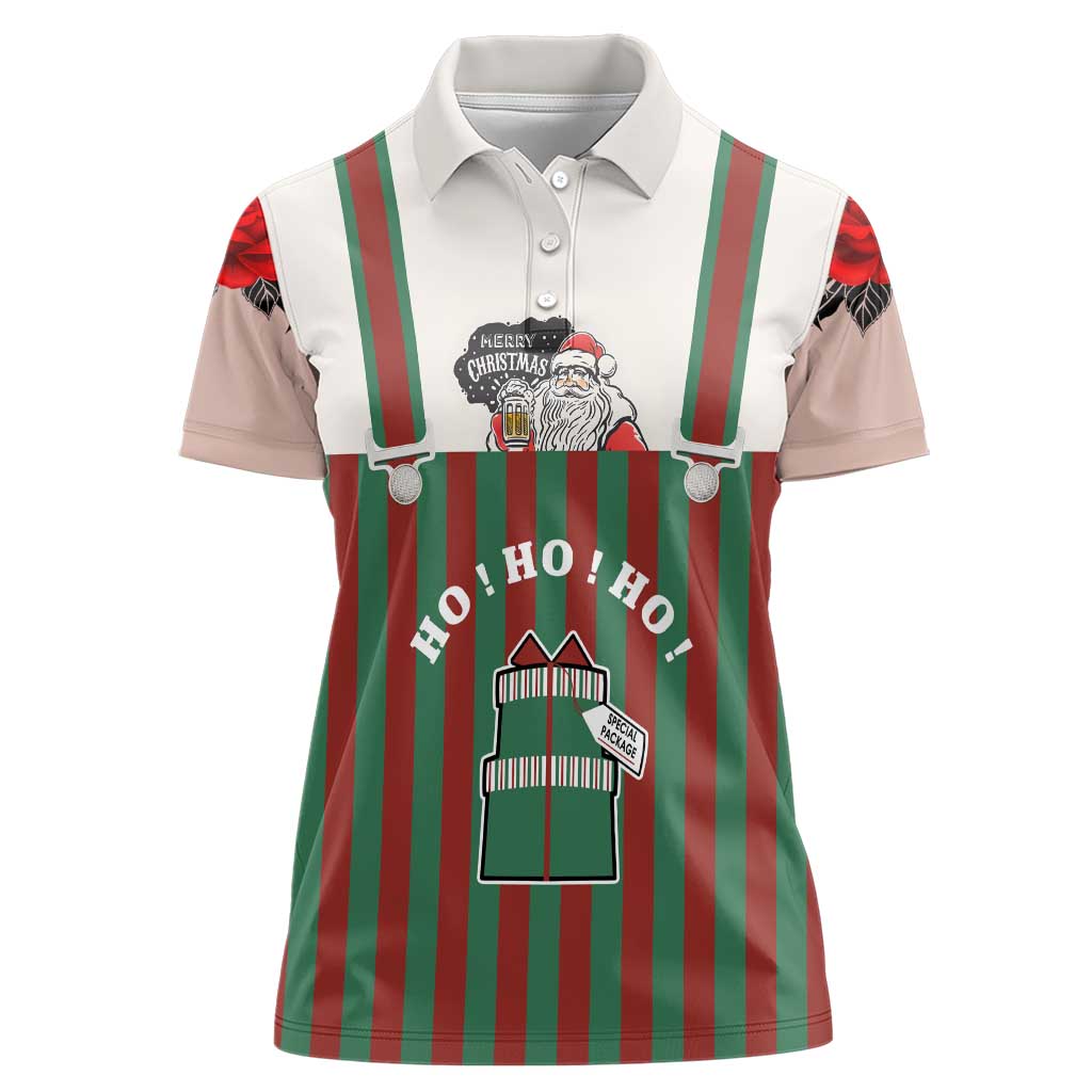 Stay With My Pig Christmas Christmas Women Polo Shirt Xmas Holiday Patterns - Wonder Print Shop