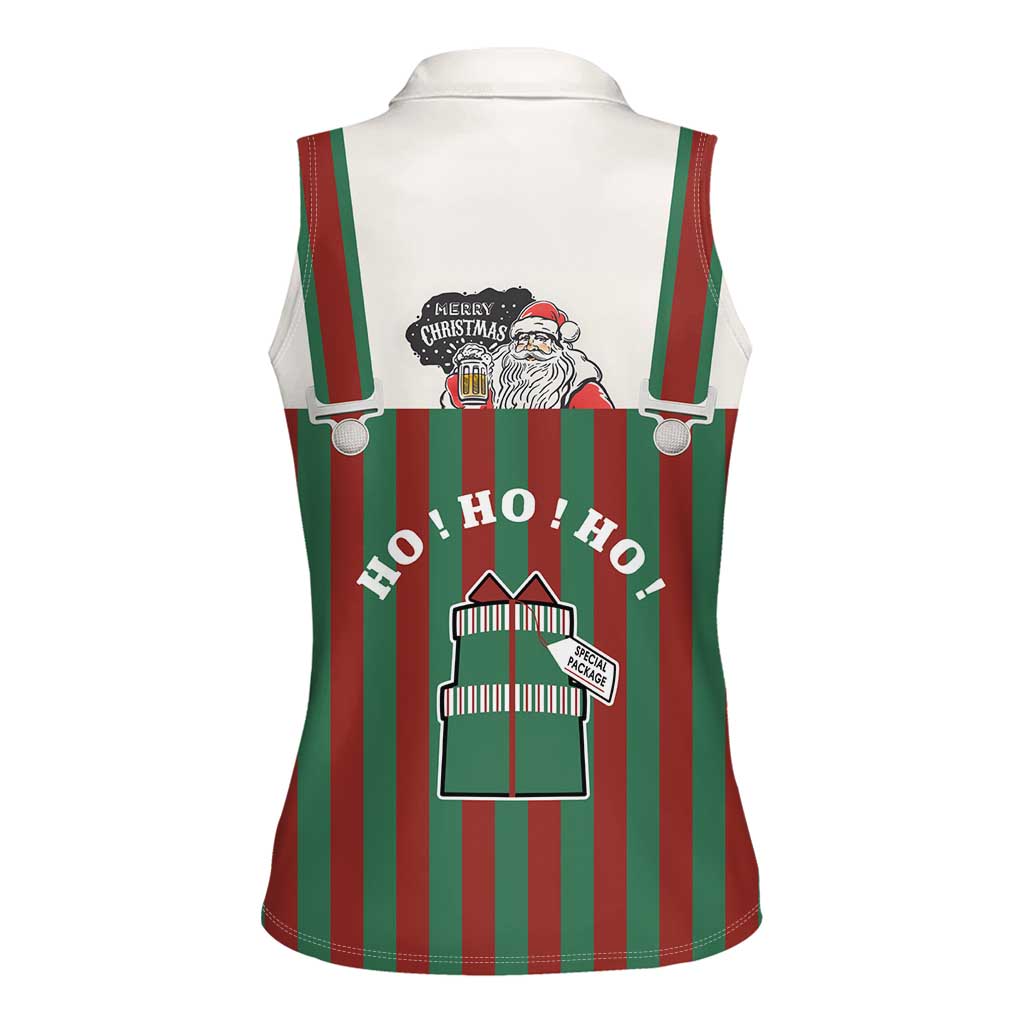 Stay With My Pig Christmas Christmas Women Sleeveless Polo Shirt Xmas Holiday Patterns - Wonder Print Shop