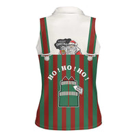 Stay With My Pig Christmas Christmas Women Sleeveless Polo Shirt Xmas Holiday Patterns - Wonder Print Shop