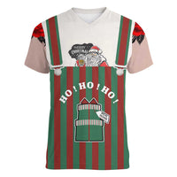 Stay With My Pig Christmas Christmas Women V-Neck T-Shirt Xmas Holiday Patterns - Wonder Print Shop