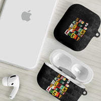 I Didn't Ask To Be Black I Just Got Lucky Magazine Cutout AirPods Case with Ancestral Portrait Collage Lettering - Wonder Print Shop