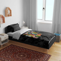 I Didn't Ask To Be Black I Just Got Lucky Magazine Cutout Bedding Set with Ancestral Portrait Collage Lettering - Wonder Print Shop