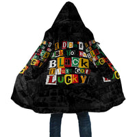 I Didn't Ask To Be Black I Just Got Lucky Magazine Cutout Cloak with Ancestral Portrait Collage Lettering - Wonder Print Shop