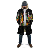 I Didn't Ask To Be Black I Just Got Lucky Magazine Cutout Cloak with Ancestral Portrait Collage Lettering - Wonder Print Shop