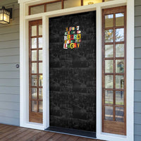 I Didn't Ask To Be Black I Just Got Lucky Magazine Cutout Door Cover with Ancestral Portrait Collage Lettering - Wonder Print Shop