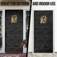 I Didn't Ask To Be Black I Just Got Lucky Magazine Cutout Door Cover with Ancestral Portrait Collage Lettering - Wonder Print Shop