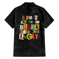 I Didn't Ask To Be Black I Just Got Lucky Magazine Cutout Family Matching Puletasi and Hawaiian Shirt with Ancestral Portrait Collage Lettering - Wonder Print Shop