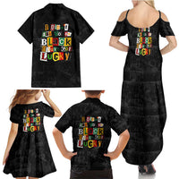 I Didn't Ask To Be Black I Just Got Lucky Magazine Cutout Family Matching Summer Maxi Dress and Hawaiian Shirt with Ancestral Portrait Collage Lettering - Wonder Print Shop