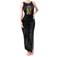 I Didn't Ask To Be Black I Just Got Lucky Magazine Cutout Family Matching Tank Maxi Dress and Hawaiian Shirt with Ancestral Portrait Collage Lettering - Wonder Print Shop