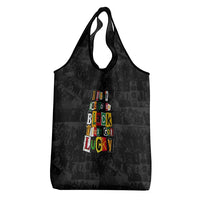 I Didn't Ask To Be Black I Just Got Lucky Magazine Cutout Grocery Bag with Ancestral Portrait Collage Lettering - Wonder Print Shop