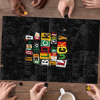 I Didn't Ask To Be Black I Just Got Lucky Magazine Cutout Puzzle with Ancestral Portrait Collage Lettering - Wonder Print Shop