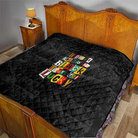 I Didn't Ask To Be Black I Just Got Lucky Magazine Cutout Quilt with Ancestral Portrait Collage Lettering - Wonder Print Shop