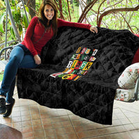 I Didn't Ask To Be Black I Just Got Lucky Magazine Cutout Quilt with Ancestral Portrait Collage Lettering - Wonder Print Shop