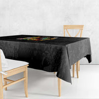 I Didn't Ask To Be Black I Just Got Lucky Magazine Cutout Tablecloth with Ancestral Portrait Collage Lettering - Wonder Print Shop