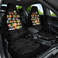 I Am Black History And I Strive To Make My Ancestor Proud Car Seat Cover with Ancestral Collage Background and Afrocentric Lettering - Wonder Print Shop