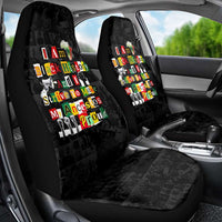 I Am Black History And I Strive To Make My Ancestor Proud Car Seat Cover with Ancestral Collage Background and Afrocentric Lettering - Wonder Print Shop