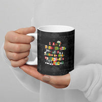 I Am Black History And I Strive To Make My Ancestor Proud Ceramic Mug with Ancestral Collage Background and Afrocentric Lettering - Wonder Print Shop