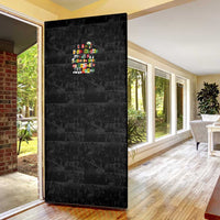 I Am Black History And I Strive To Make My Ancestor Proud Door Cover with Ancestral Collage Background and Afrocentric Lettering - Wonder Print Shop