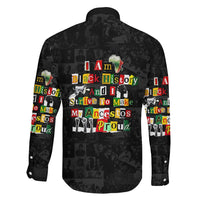 I Am Black History And I Strive To Make My Ancestor Proud Family Matching Tank Maxi Dress and Hawaiian Shirt with Ancestral Collage Background and Afrocentric Lettering - Wonder Print Shop