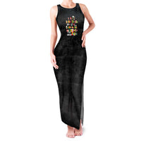 I Am Black History And I Strive To Make My Ancestor Proud Family Matching Tank Maxi Dress and Hawaiian Shirt with Ancestral Collage Background and Afrocentric Lettering - Wonder Print Shop