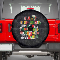 I Am Black History And I Strive To Make My Ancestor Proud Spare Tire Cover with Ancestral Collage Background and Afrocentric Lettering - Wonder Print Shop