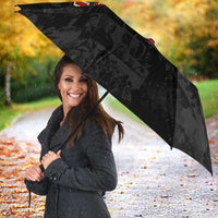 I Am Black History And I Strive To Make My Ancestor Proud Umbrella with Ancestral Collage Background and Afrocentric Lettering - Wonder Print Shop