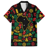 African Map Symbol Hawaiian Shirt with Red Yellow Green Tribal Symbols and Empowering Pattern - Wonder Print Shop