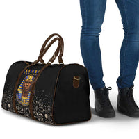 Taharqa Travel Bag with Black Pharaoh Portrait, 25th Dynasty of Egypt Text and Nubian-Inspired - Wonder Print Shop