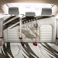 Taharqa Back Car Seat Cover with Ancient Map Illustration, King of Two Lands Title and Kush Egypt Temple - Wonder Print Shop