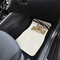 Taharqa Car Mats with Ancient Map Illustration, King of Two Lands Title and Kush Egypt Temple - Wonder Print Shop