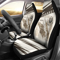 Taharqa Car Seat Cover with Ancient Map Illustration, King of Two Lands Title and Kush Egypt Temple - Wonder Print Shop