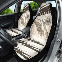 Taharqa Car Seat Cover with Ancient Map Illustration, King of Two Lands Title and Kush Egypt Temple - Wonder Print Shop