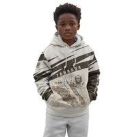 Taharqa Kid Hoodie with Ancient Map Illustration, King of Two Lands Title and Kush Egypt Temple - Wonder Print Shop