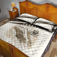 Taharqa Quilt Bed Set with Ancient Map Illustration, King of Two Lands Title and Kush Egypt Temple - Wonder Print Shop