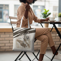 Taharqa Tote Bag with Ancient Map Illustration, King of Two Lands Title and Kush Egypt Temple - Wonder Print Shop
