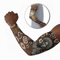 Shaka Zulu Arm Sleeves Monochrome Portrait Zulu Kingdom Heritage Unconquered Spirit Warrior Legacy Theme - Wonder Print Shop