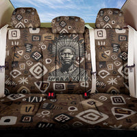Shaka Zulu Back Car Seat Cover Monochrome Portrait Zulu Kingdom Heritage Unconquered Spirit Warrior Legacy Theme - Wonder Print Shop