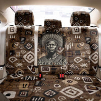 Shaka Zulu Back Car Seat Cover Monochrome Portrait Zulu Kingdom Heritage Unconquered Spirit Warrior Legacy Theme - Wonder Print Shop