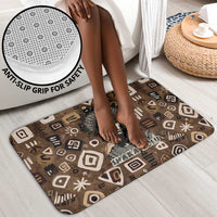 Shaka Zulu Bathroom Set Monochrome Portrait Zulu Kingdom Heritage Unconquered Spirit Warrior Legacy Theme - Wonder Print Shop