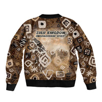 Shaka Zulu Bomber Jacket Monochrome Portrait Zulu Kingdom Heritage Unconquered Spirit Warrior Legacy Theme - Wonder Print Shop