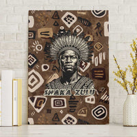 Shaka Zulu Canvas Wall Art Monochrome Portrait Zulu Kingdom Heritage Unconquered Spirit Warrior Legacy Theme - Wonder Print Shop